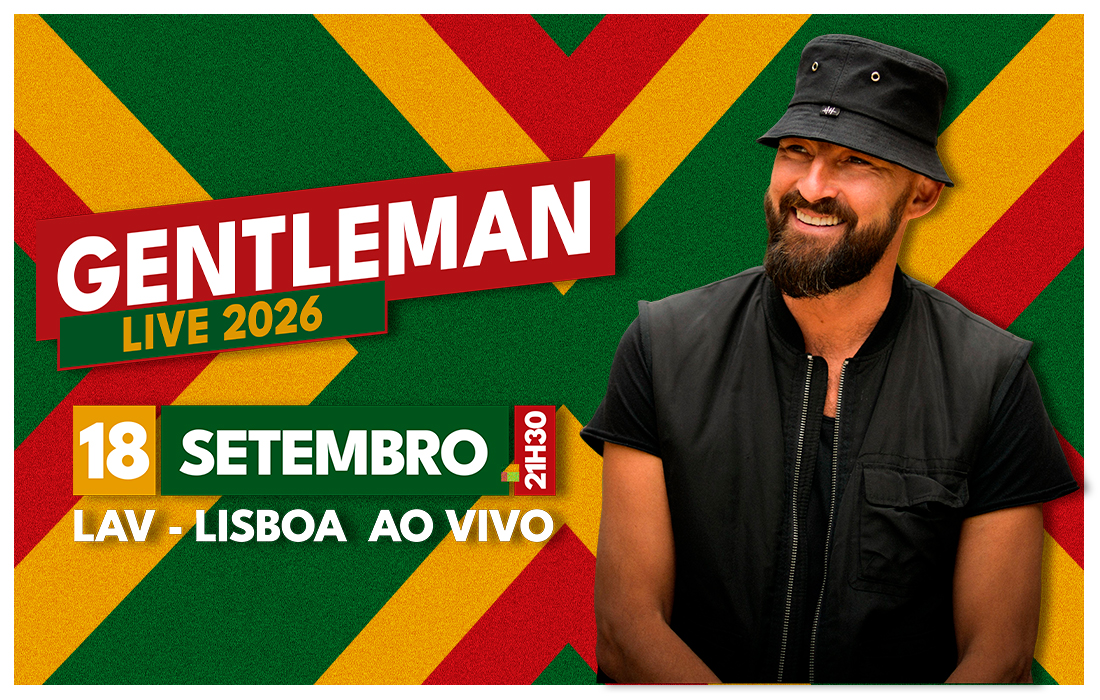 Gentleman cartaz live 2026 18 setembro lisboa