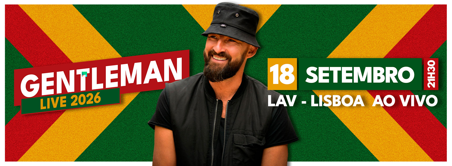 Cartaz Gentlema Live 2026 18 setembro lisboa