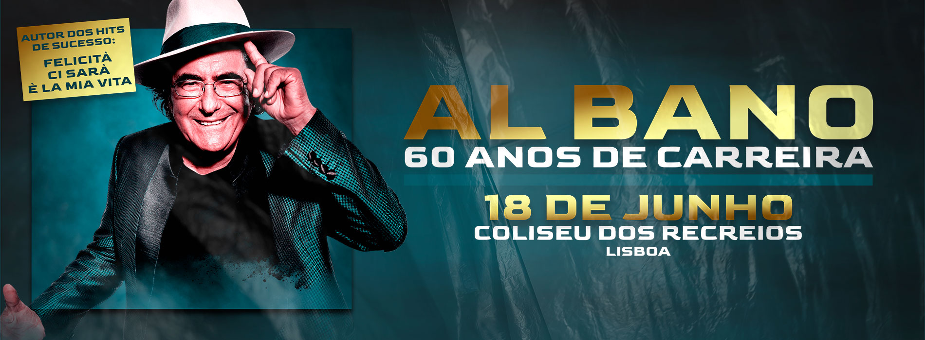 cartaz concerto Al Bano lisboa 18 junho