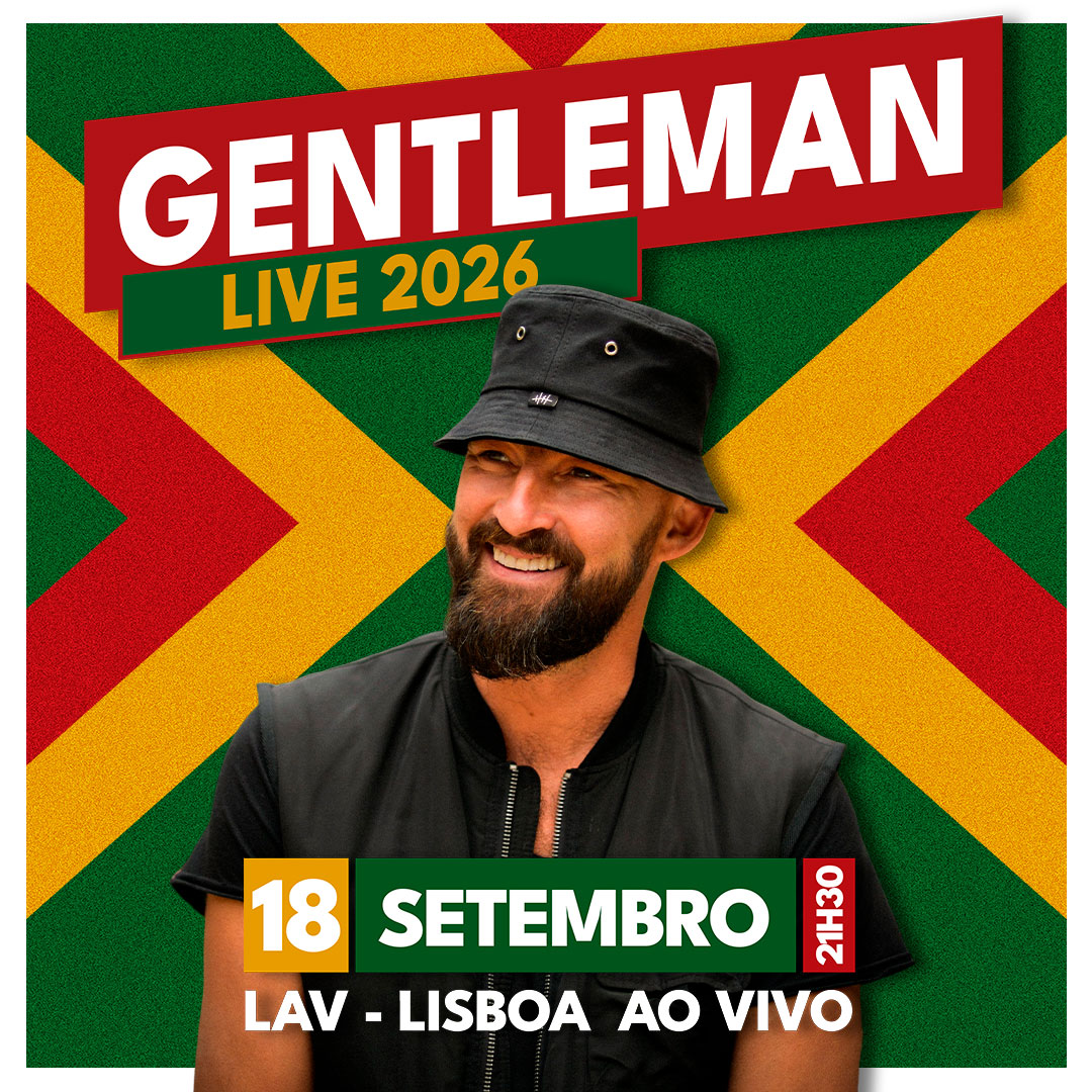 Cartaz Gentleman Live 2026 Lisboa